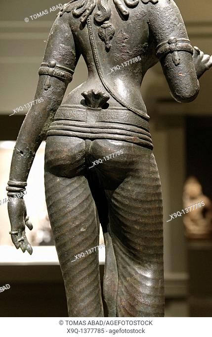 Standing Parvati, Chola period, ca  860-1279, ca  first quarter of 10th century, Tamil Nadu, India, Copper alloy, H  27 3/8 in  69 5 cm