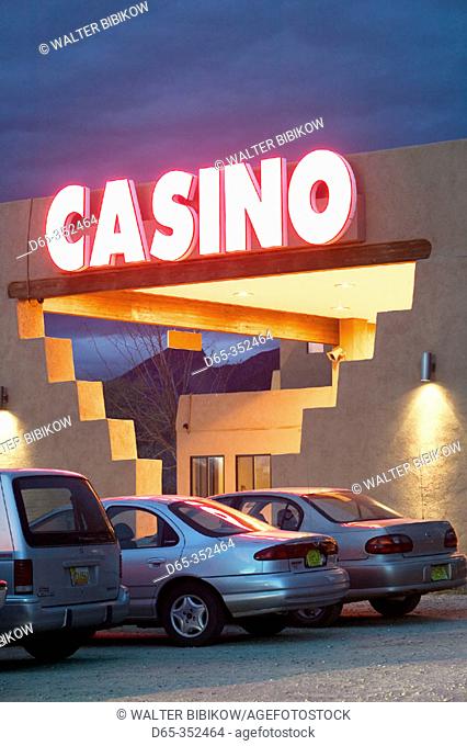 Casino in the evening. Taos Pueblo, Taos. New Mexico, USA