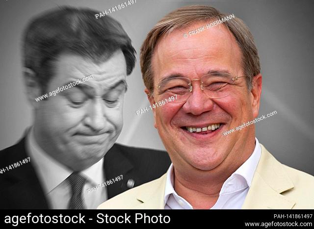 PHOTOMONTAGE: Will Laschet really be a candidate for Chancellor? Somebody saw it afterwards. Armin Laschet says: He does not give the top candidate even if...