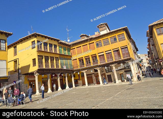 Main Square, Old Town, Tordesillas, Valladolid, Castilla y León, Spain, Europe