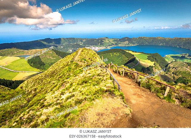 lakes of santiago and 7 cidades - azores, portugal