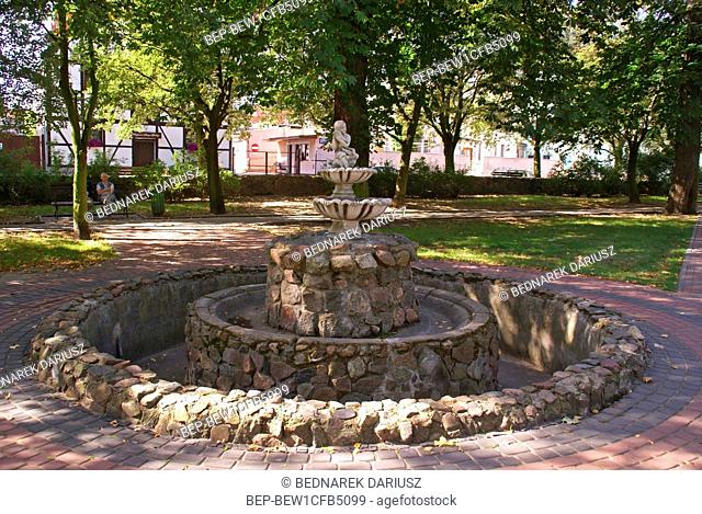 City fountain in Culm, Kuyavian-Pomeranian voivodeship, Poland