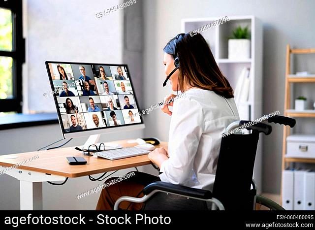 Video Conference Virtual Webinar Meeting Business Call