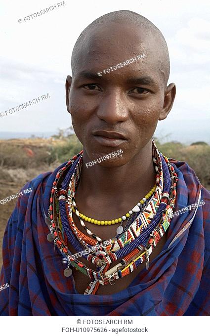 people man person face kenya young masai village