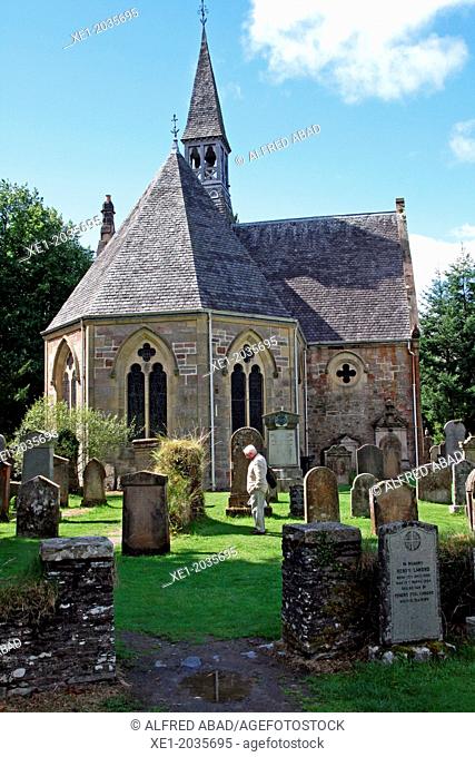 Cemetery, Luss Parish Church, Scotland, UK