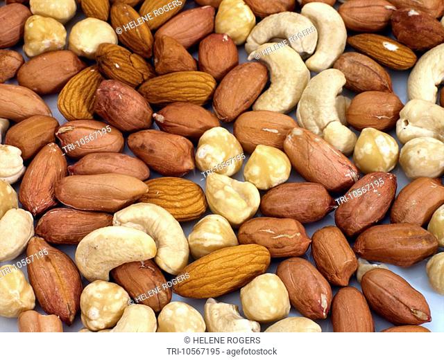 Mixed Nuts Walnuts Pecans Almonds Cashew Nuts and Peanuts