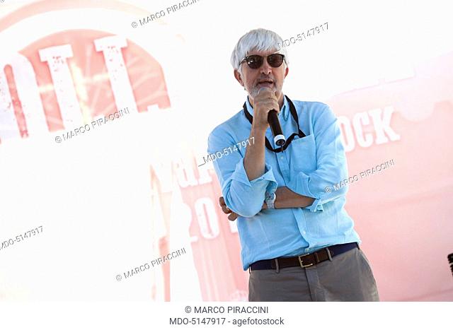 The italian journalist, essayist and columnist Beppe Severgnini during his speech at Collisioni Festival 2016. Barolo, July 16, 2016