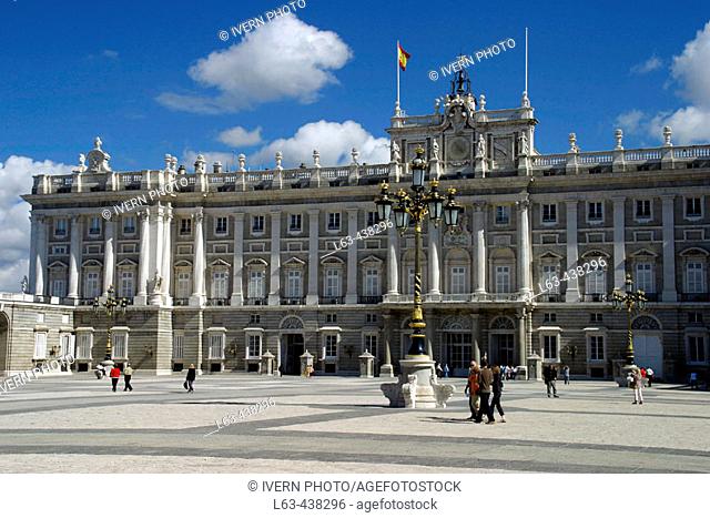 Plaza de la Armería. Royal Palace. Madrid. Spain