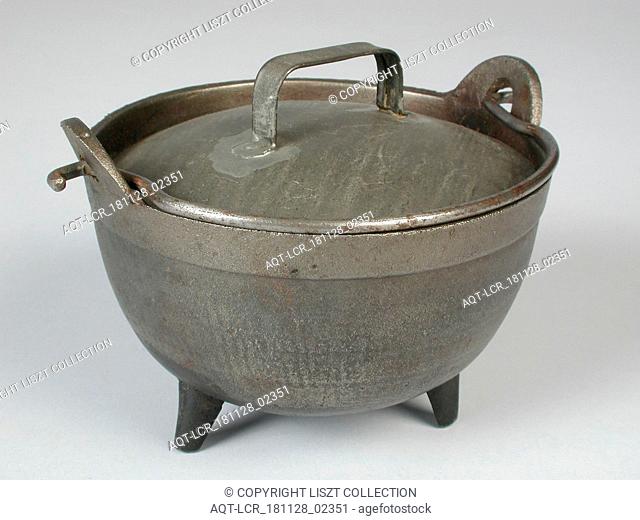 metaalwerker: Gresnich, Cast-iron miniature cooking pot, cooking pot crockery holder kitchenware miniature toy relaxing device model iron tin