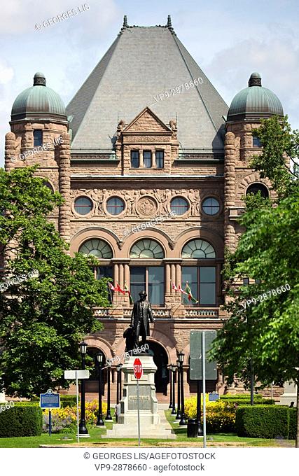 Ontario Legislative Assembly building Queen's Park downtown Toronto