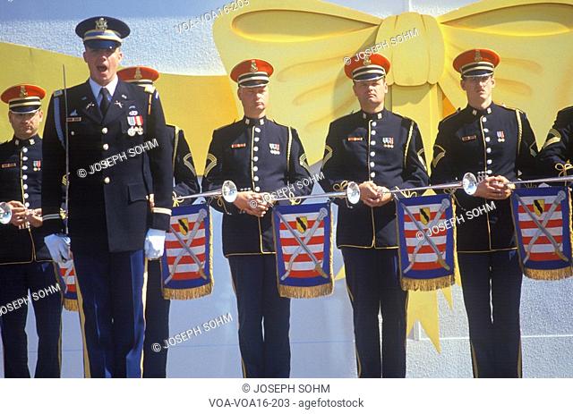 Officers with Bugles, Desert Storm Victory Parade, Washington, D.C