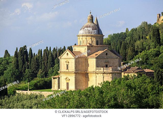 Italy, Tuscany, the village of Montepulciano on the hills tuscany, provence of Siena