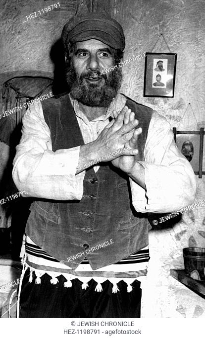 Chaim Topol (1935-), famous Israeli actor, appearing in Manchester. Chaim Topol is best known for his performance as Tevye the Milkman in the film version of...