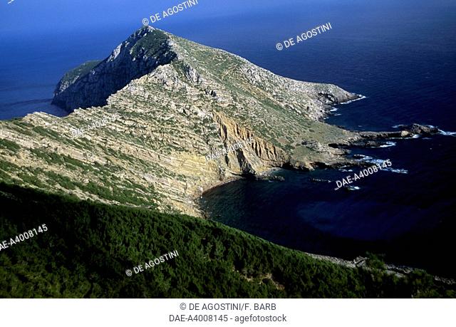 Punta Bassana, island of Marettimo, Egadi islands, Sicily, Italy