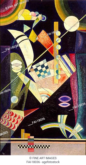 Sharp Hardness. Kandinsky, Wassily Vasilyevich (1866-1944). Oil on cardboard. Expressionism. 1926. Wilhelm Hack Museum Ludwigshafen. 60, 8x34, 7