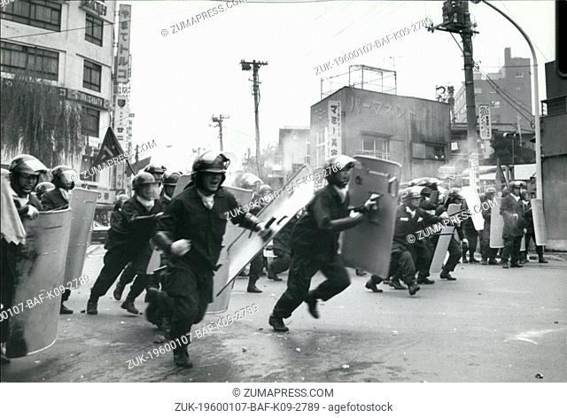 Feb. 26, 2012 - Riots In Tokyo Over Okinawa Reversion. Japanese radical students, protesting against the Japan-U.S. Okinawa reversion agreement