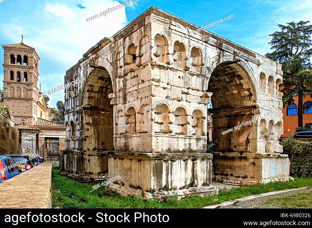 Arch of Janus, Forum Boarium, Rome, Lazio, Italy, Europe