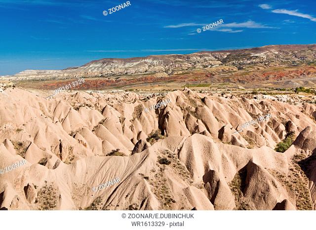 Typical landscape of Cappadocia