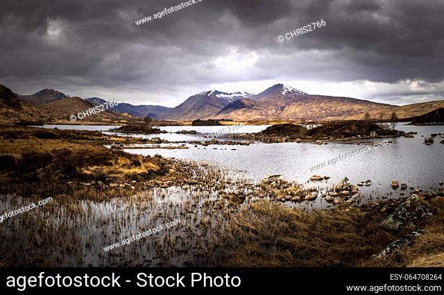 Rannoch Moor landscape, The Scottish Highlands, UK