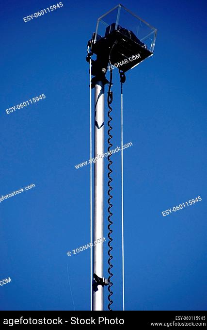 Ein hohes Kameragestell für Draufsichtaufnahmen aus 5m Höhe