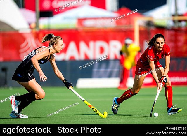 Belgium's Judith Vandermeiren pictured in action during a hockey game between Belgian national team Red Panthers and New Zealand