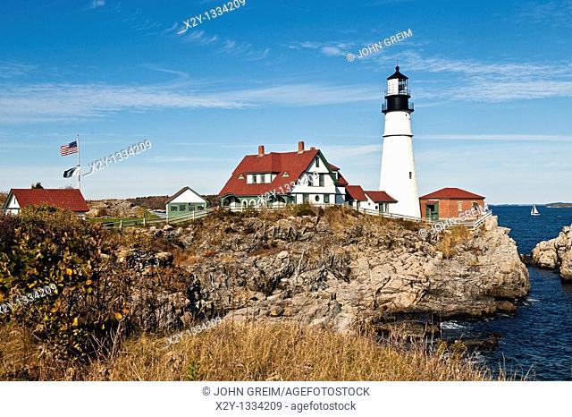 Portland Head Light Station, Cape Elizabeth, Maine, USA  Est  1791