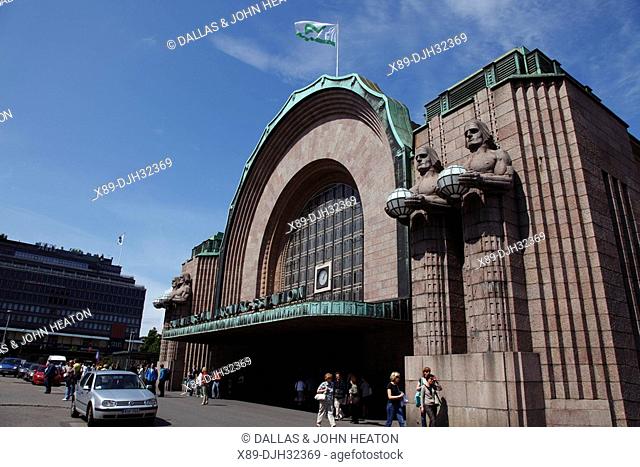 Finland, Helsinki, Helsingfors, Central Railway Station, Rautatientori Metro Station, Entrance
