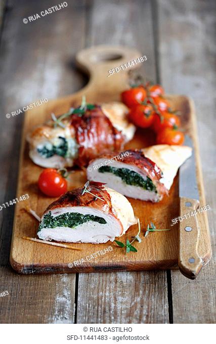 Stuffed chicken with spinach and ricotta