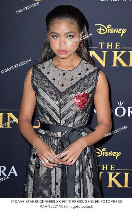 Navia Ziraili Robinson at the world premiere of the movie 'The Lion King' at the Dolby Theater. Los Angeles, 09.07.2019 | usage worldwide