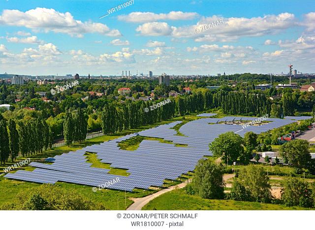 Photovoltaik in city of Berlin Germany