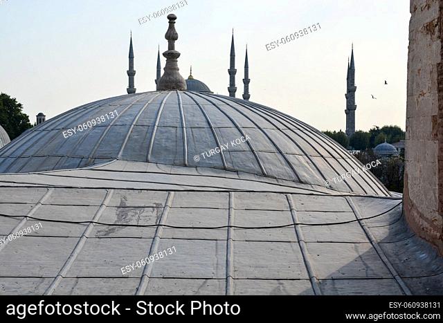 Mosque domes of Istanbul from the Ottoman times