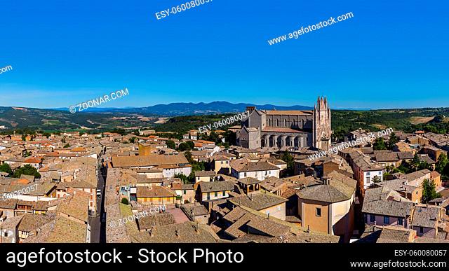 Orvieto medieval town in Italy - architecture background