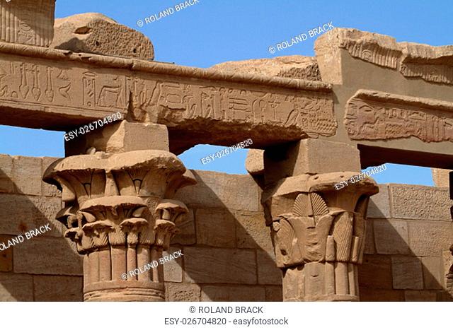 the isis temple of philae in egypt