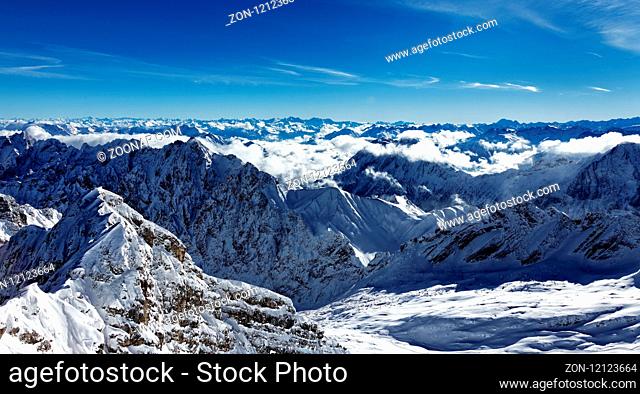 Winter in Bavaria - Zugspitze. Winter in Bayern - Zugspitze