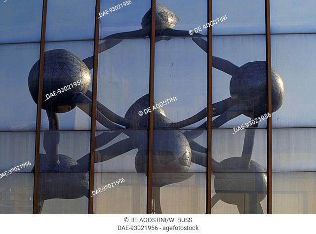 Atomium monument built for Expo 1958, Heysel park, Brussels, Belgium