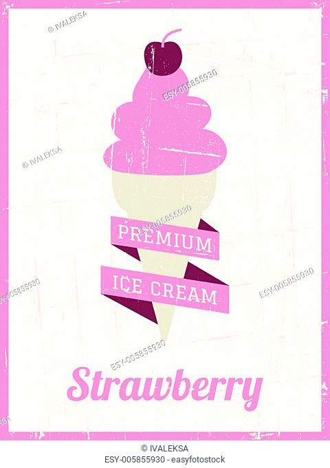 Retro Ice Cream Poster