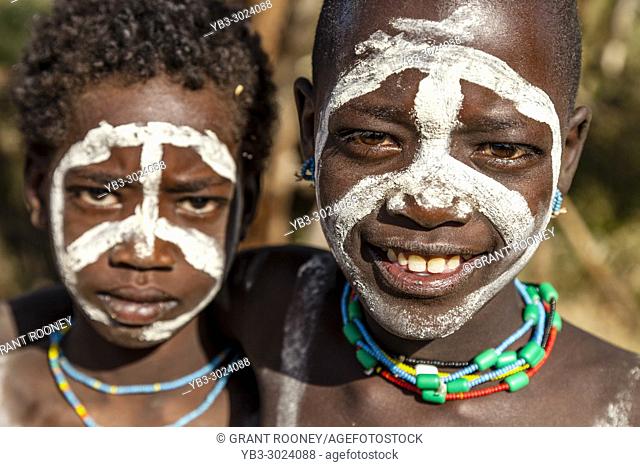 Two Boys From The Hamar Tribe, Dimeka, Omo Valley, Ethiopia