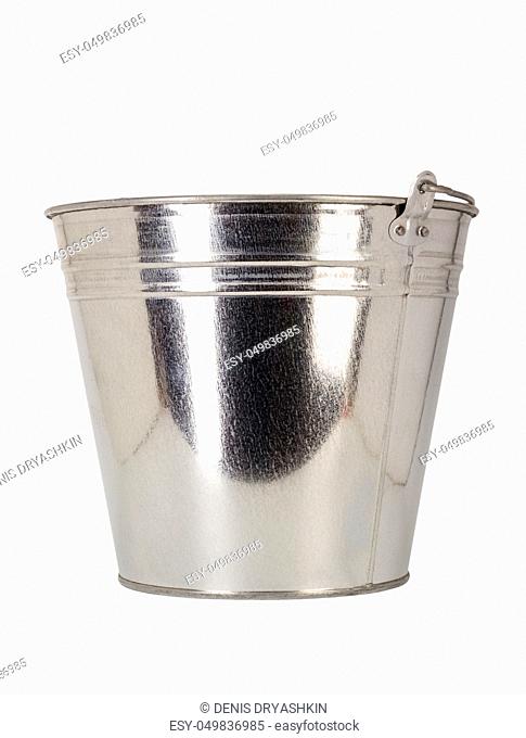 Zinc bucket Isolated on white background