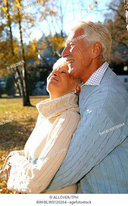 senior couple in autumn