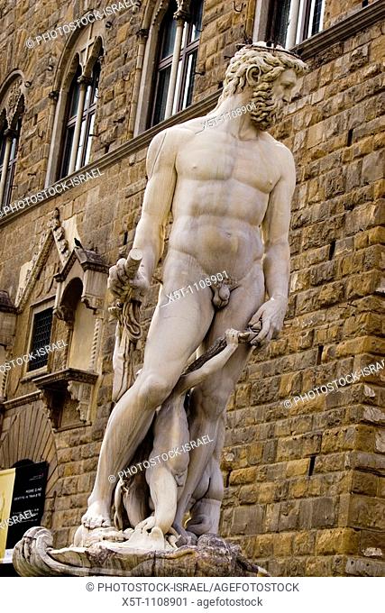 Italy, Tuscany, Florence, Hercules Statue, Piazza della Signoria