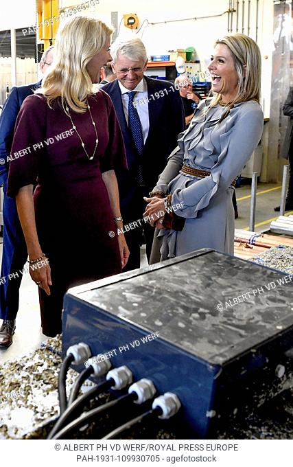 Queen Maxima of The Netherlands at Corrosion in Moerkapelle, on October 03, 2018, to attend the presentation of the Annual Report State of the MKB 2018 from the...