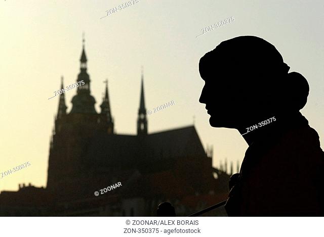 Silhouette of St. Vitus Cathedral, Prague