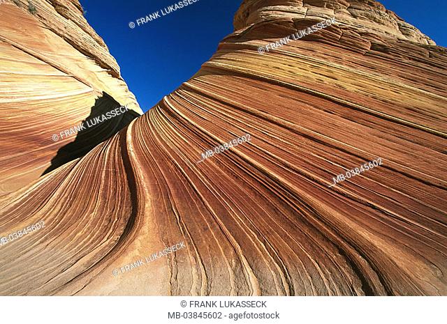 USA, Utah, pariah Canyon, Vermillion Cliff, of poaching-It, 'The Wave', North Coyote Buttes, North America, United States of America, national-protectorate