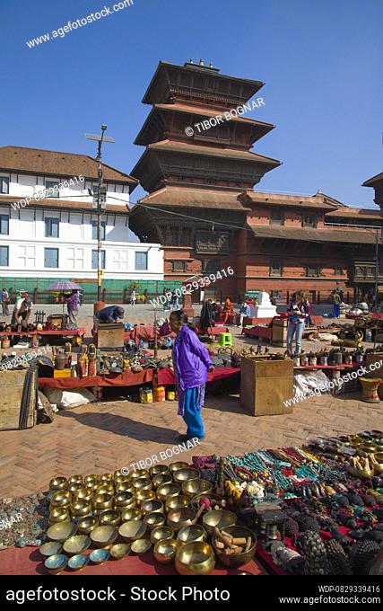 Nepal, Kathmandu, Basantapur Square, Basantapur Tower, , Credit:Tibor Bognar / Avalon
