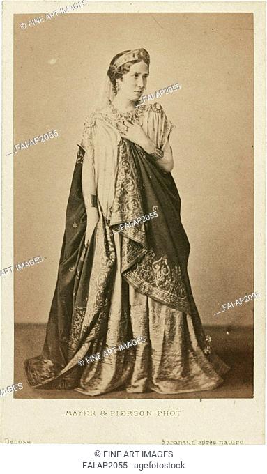 Rachel as Phèdre. Photo studio Mayer & Pierson . Silver Gelatin Photography. Mid of the 19th cen. . France. Private Collection. Opera, Ballet, Theatre
