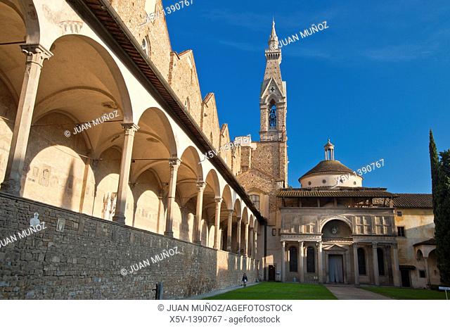 Pazzi Chapel, Basilica of Santa Croce, Florence, Italy