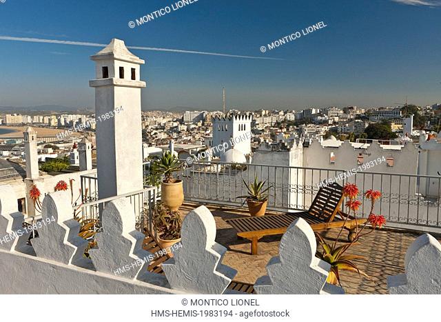 Morocco, Tangier Tetouan region, Tangier, terrace
