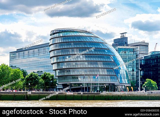 View of City Hall from the River Thames