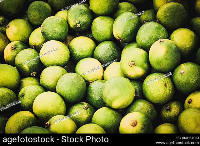 lime fruit - pile of green lime fruits