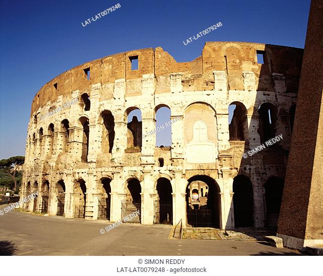 The Colosseum or Coliseum was originally named the Flavian Amphitheatre. It is an elliptical amphitheatre in the centre of the city of Rome and is the largest...